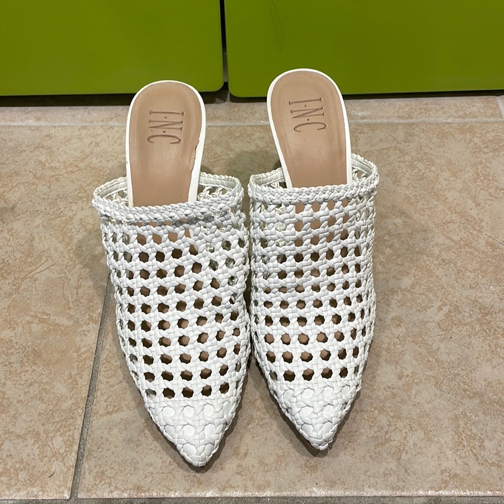 INC Woven Mule